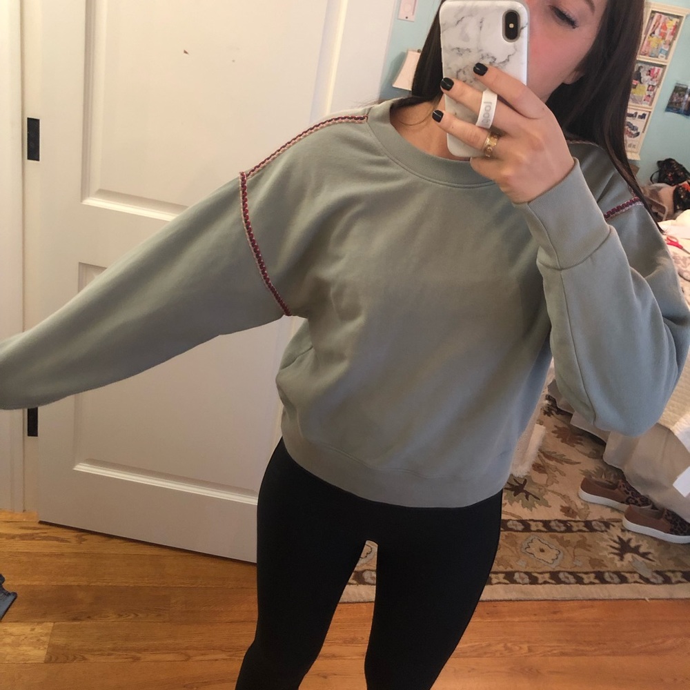 American Eagle sweatshirt.
